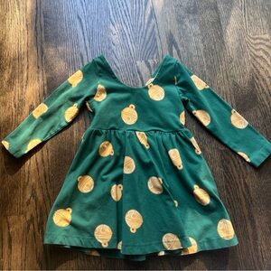 Monica and Andy Christmas bells dress